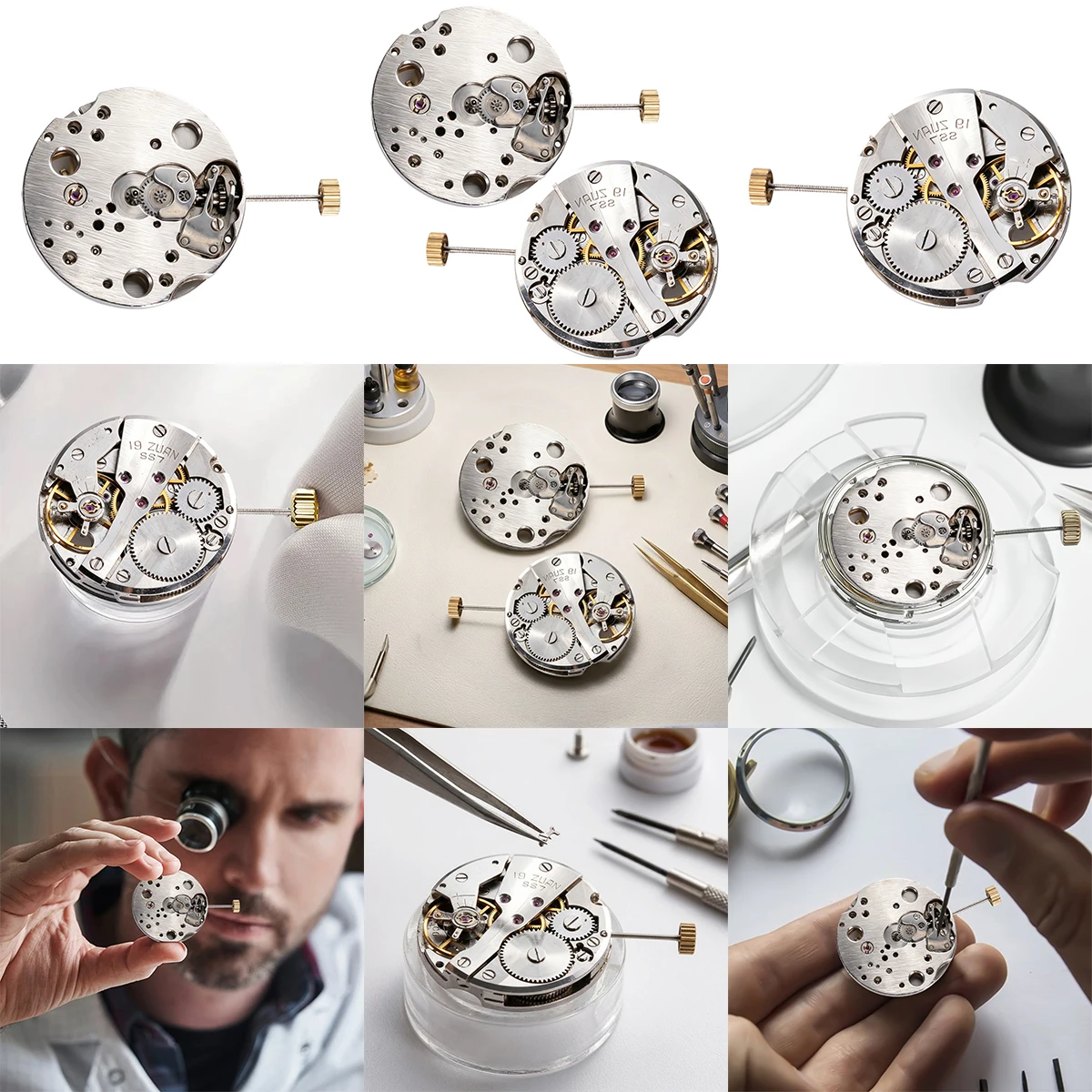For Beginners Practice Repairing Watches Disassembling Researching Bad Movement 7120 No Functional Old Movement Watch Accessorie