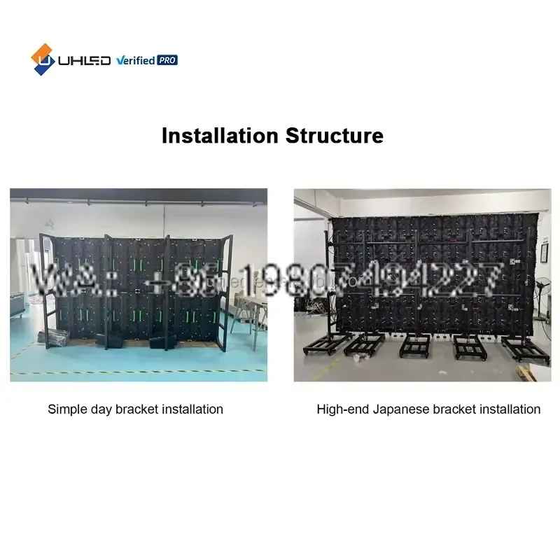 for Novastar P1.9 P2.976 P3.9 Rental LED Display Screen Indoor Outdoor Waterproof 3840Hz LED Wall Panel