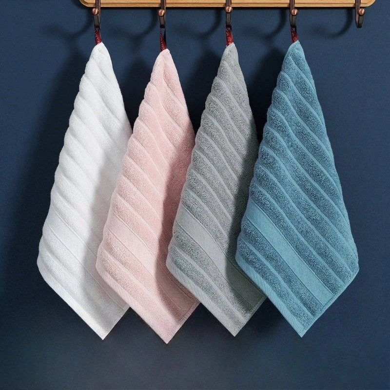 1pcs Household Solid color Pure Cotton Small Square Towel Children's Face Towel Soft and Absorbent Baby Hand and Face Towel