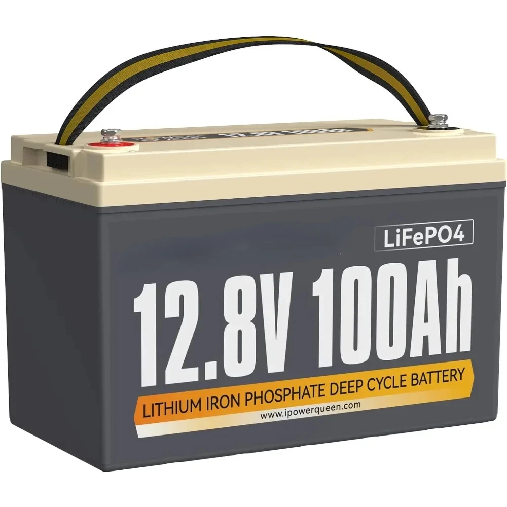 FREE SHIPPING.12V 100Ah LiFePO4 Battery BCI Group 31 Lithium Battery, Deep Cycle Battery with 100A BMS, 1280Wh Energ