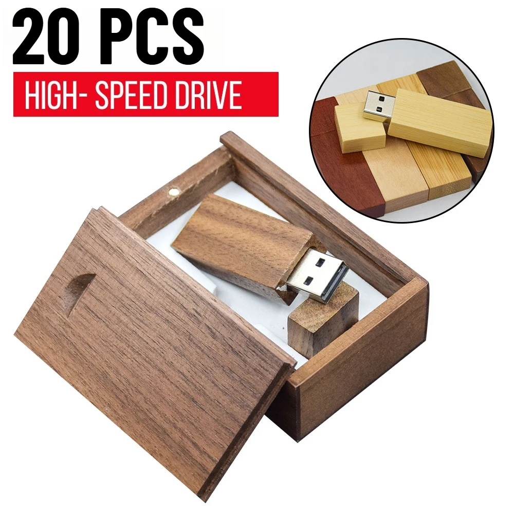 

20pcs/lot Wooden Business Usb Flash Drive Natural Wood Turn Over Pendrive 4GB 8GB 16GB 32GB 64gb Memory Stick Free Custom Logo
