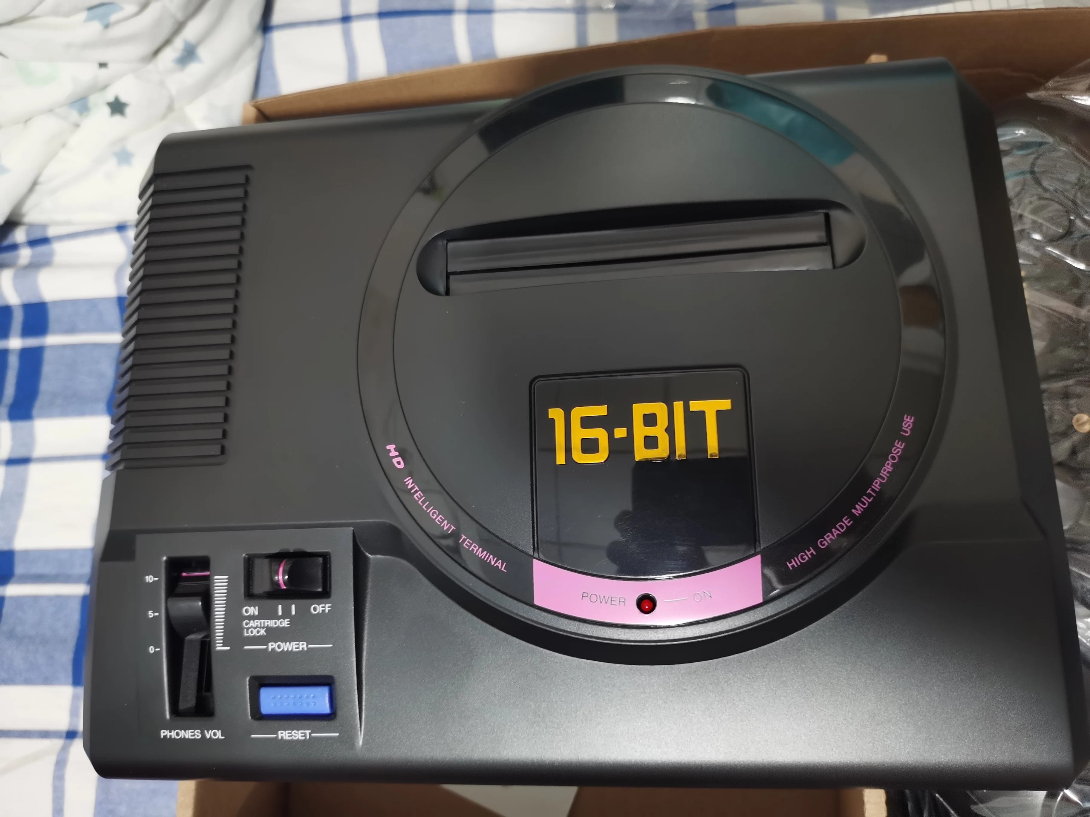 وحدة تحكم ألعاب فيديو جديدة 16 بت لـ SEGA MEGA DRIVE 1 Genesis عالية الوضوح HDMI TV Out مع خرطوشة تحكم لاسلكية 2.4G