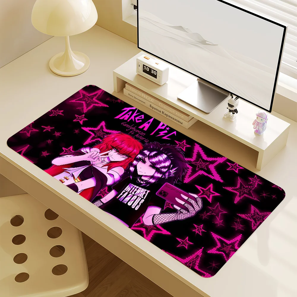 Mauspad MousePad Singer Rutschfest mit Kantenverschluss für Büro, Studenten, Gaming, Verstärkt 6-6arelyhuman Großes Schreibunterlage-Kissen