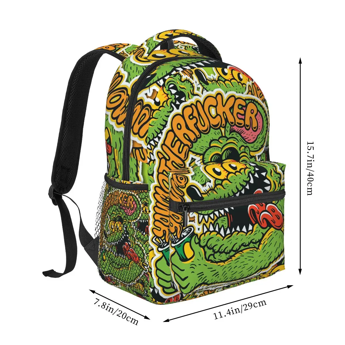 Ed Rose's Mouse Rat Fink Real Mouse Funny Backpacks Boys Girls Bookbag Children School Bags Cartoon Laptop Rucksack Shoulder Bag