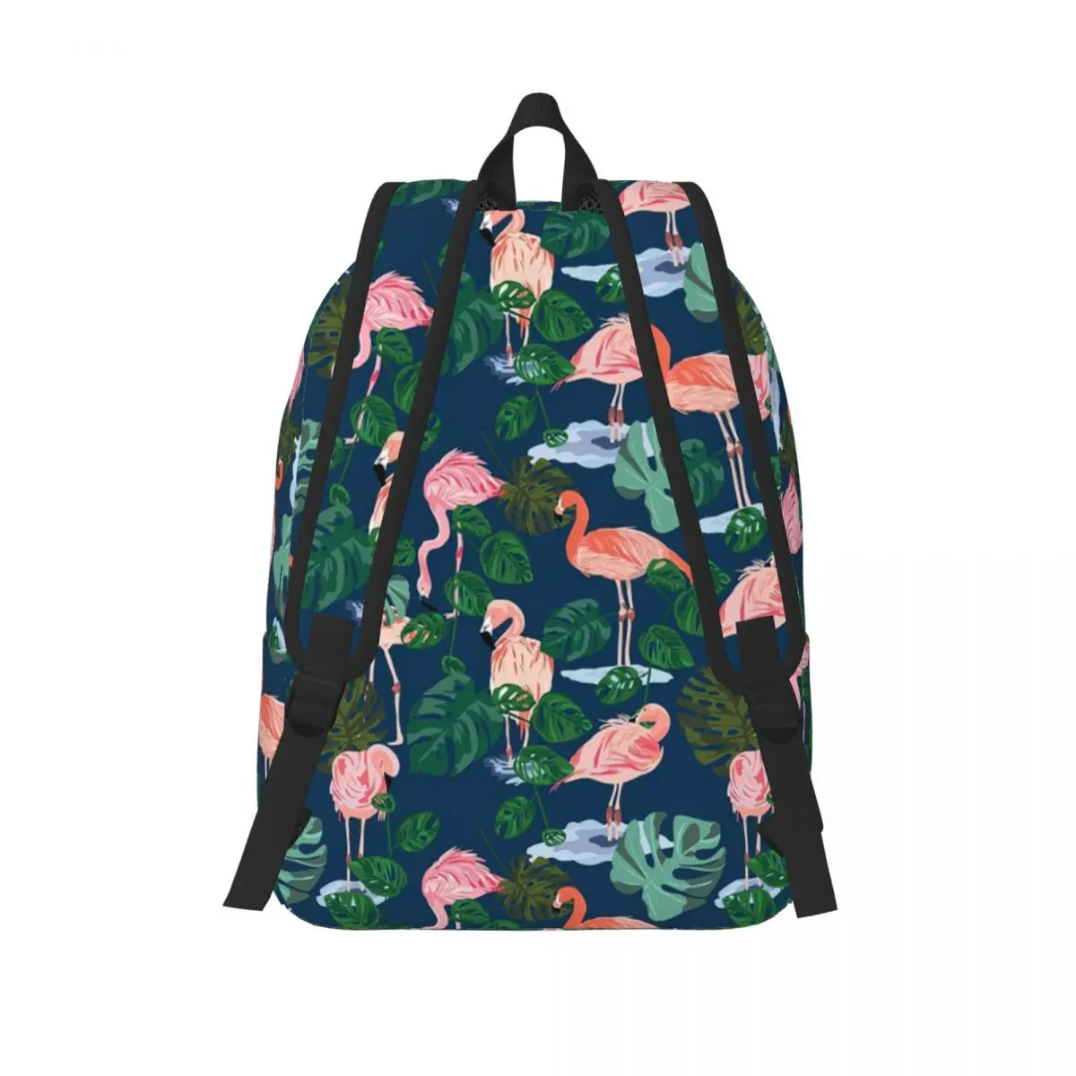 Flamingo tropical 1 mochila mochila grande capacidade meninos meninas bookbag saco de escola sacos de ombro para homens