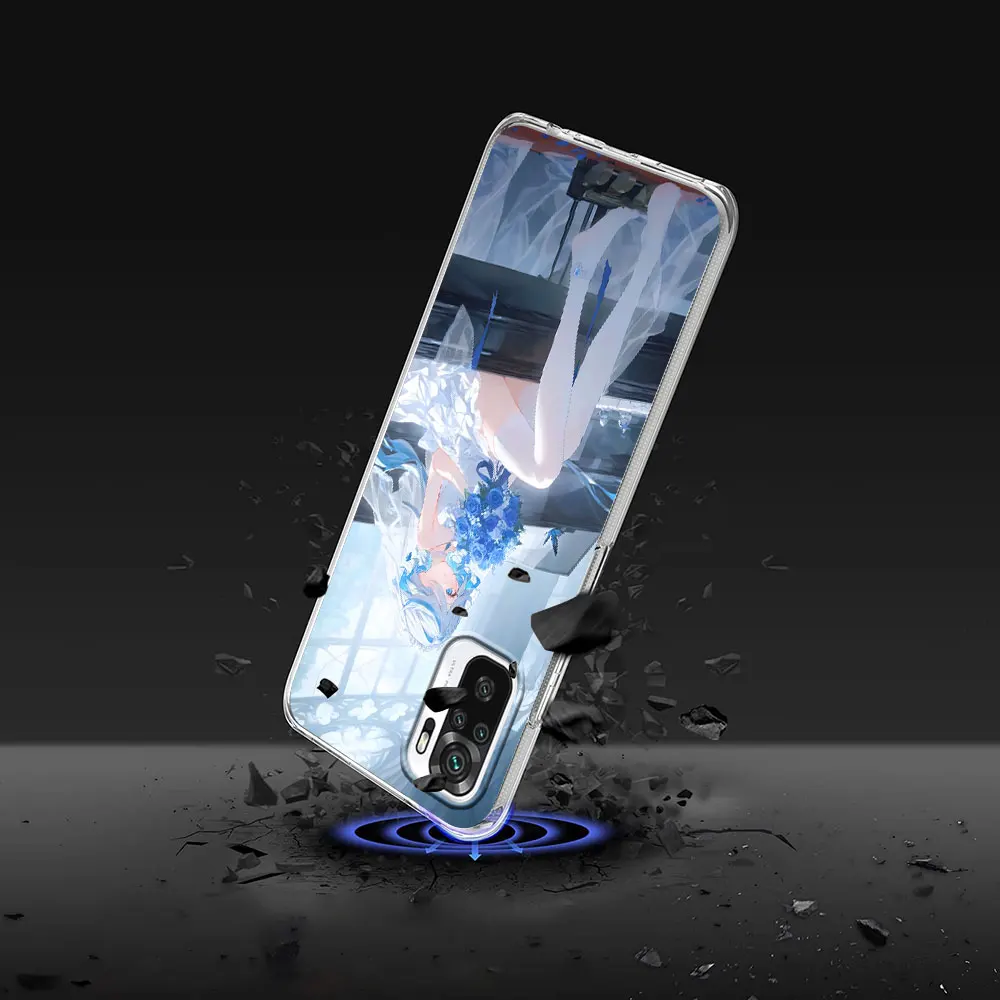 Focalors Genshin Impact Furina Case for Xiaomi Redmi Note 12 11 Pro Plus 11S 10 7 8 9 10 10S 8T 9S 9T 11T 11E Soft Phone Cover