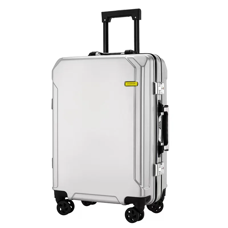 

Airport travel trolley case black suitcase carry on suitcase large aluminum flight case