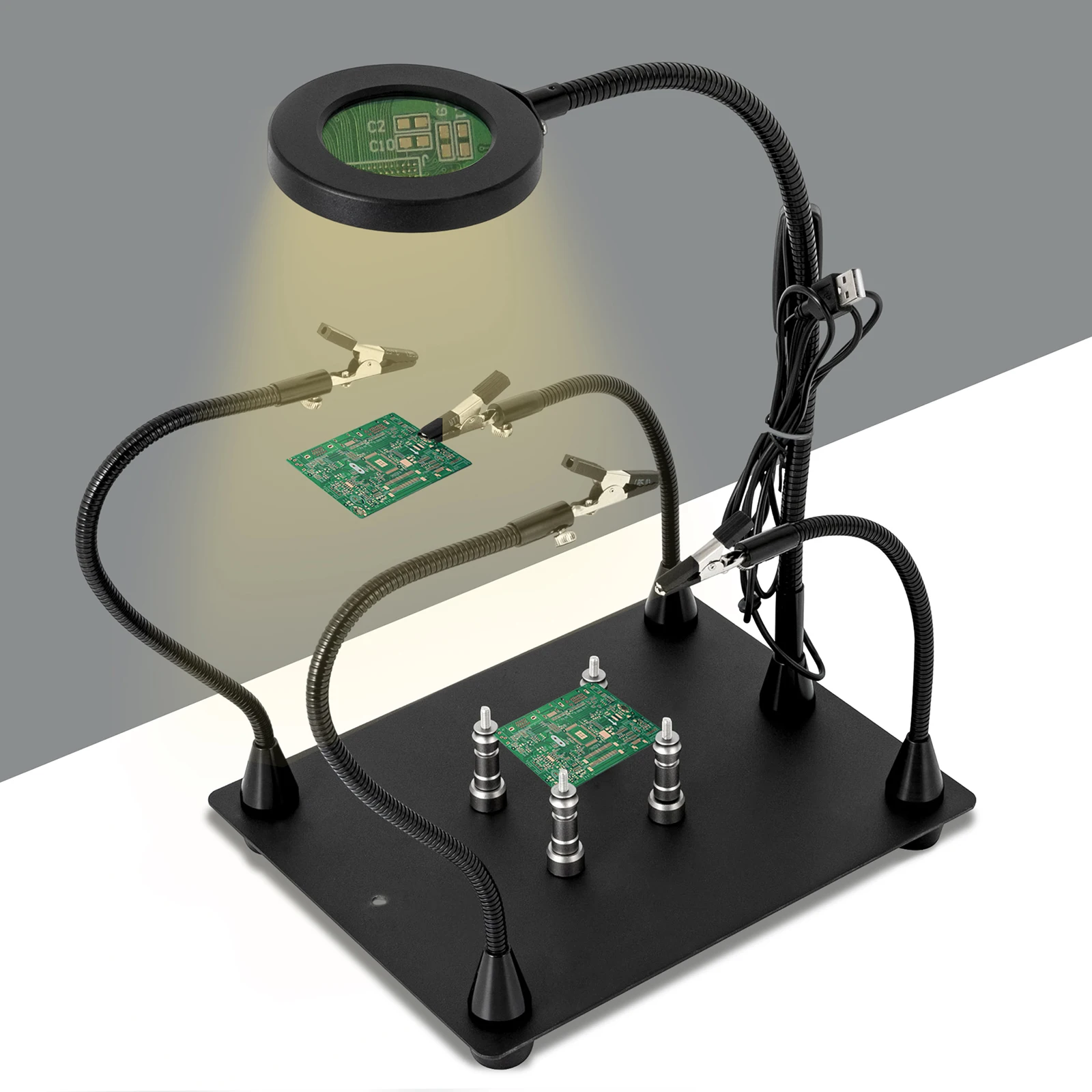 Magnetic Helping Hands Soldering Station with Magnetic PCB Circuit Board Holder