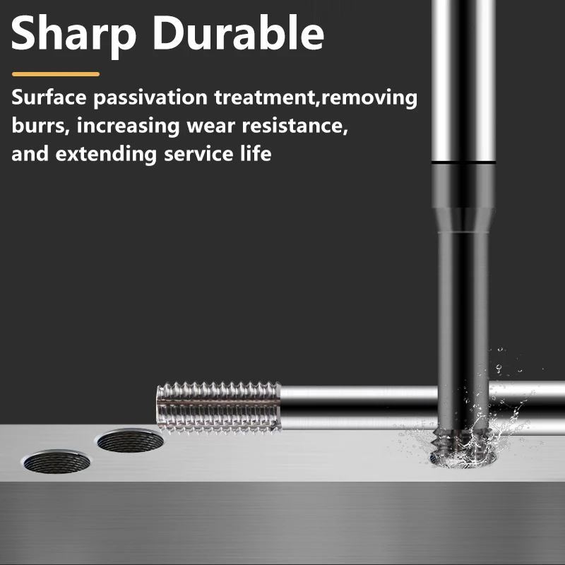 Solid Carbide DIN Standard Extra Long Internal Coolant Forming Tap Roll Tap Extrusion Tap for CNC Threading For Aluminum/Steel