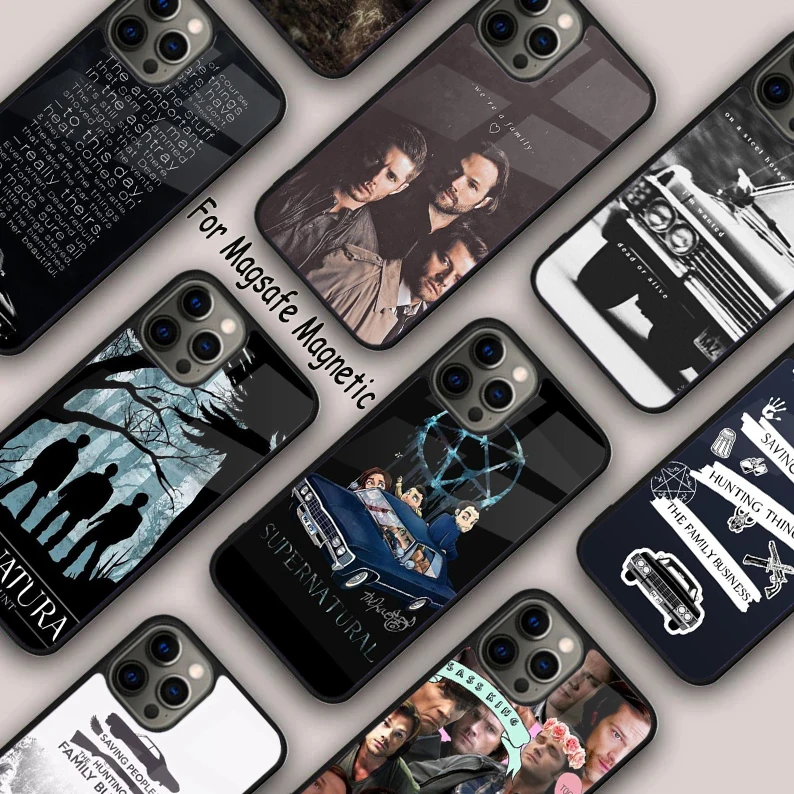 

Магнитный чехол для телефона Supernatural C-Celular Funda для APPLE iPhone 17 Air 16 14 13 12 Pro Max 15 Plus, беспроводной чехол MagSafe