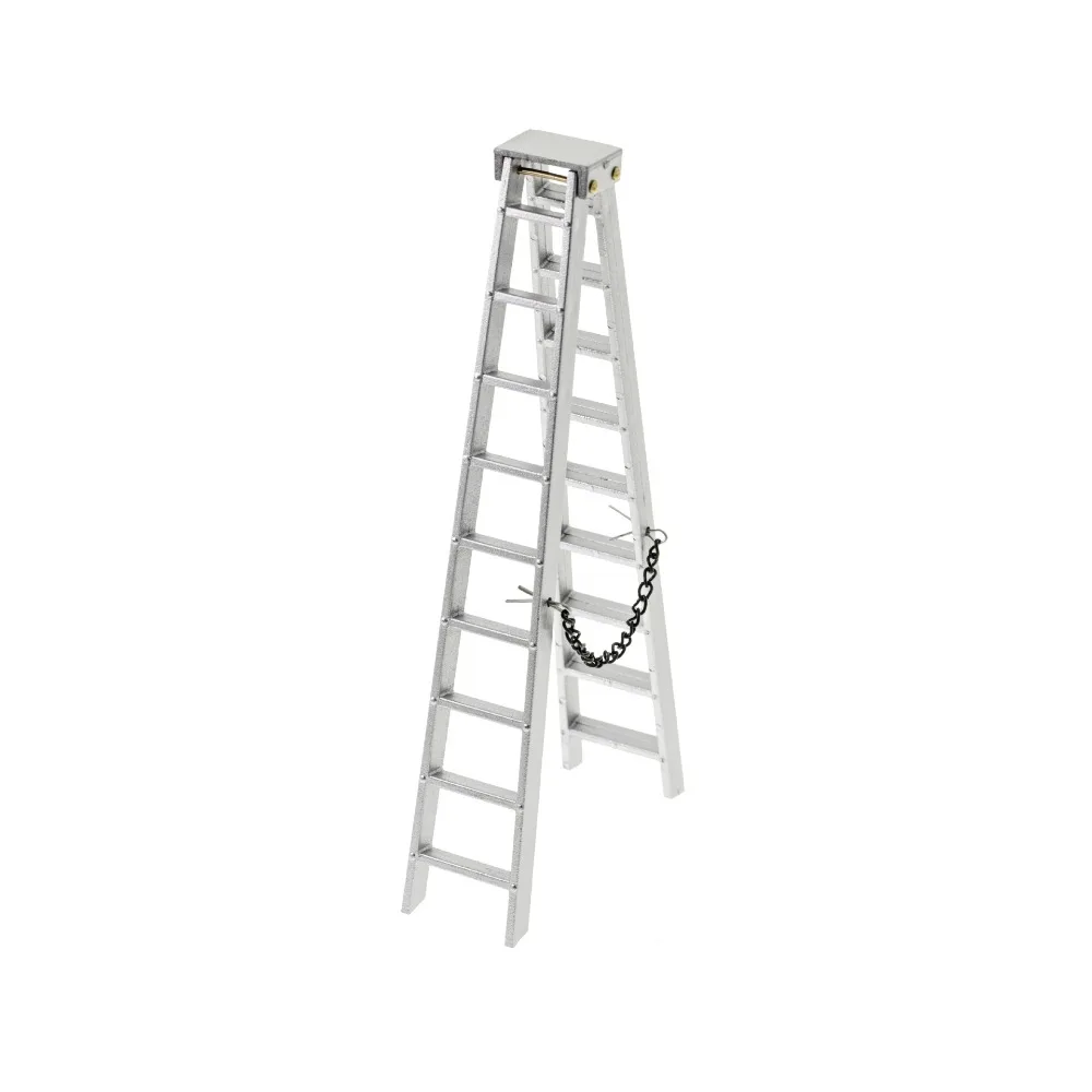 

1/10 Scale RC Crawler Ladder 100MM 150MM Simulation Climbing Car Ladder Lightweight Silver Mini Ladder Axial SCX10 90046