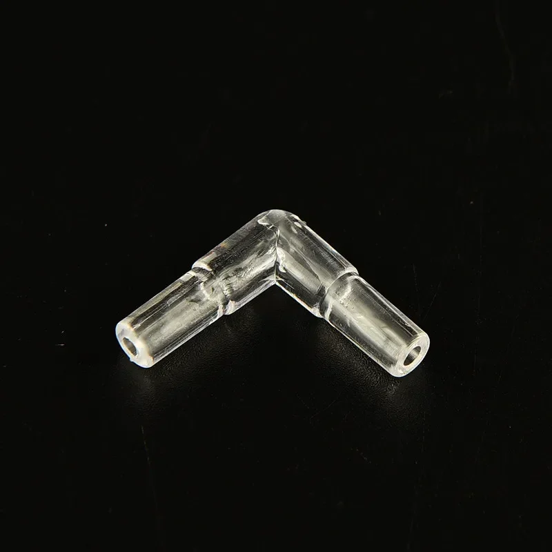 10X 4mm L Shaped Fish Tank Air Line Tubing Joints Connectors Acuarios Tube Aquarium Air Pump Line Tubing Joints Connectors