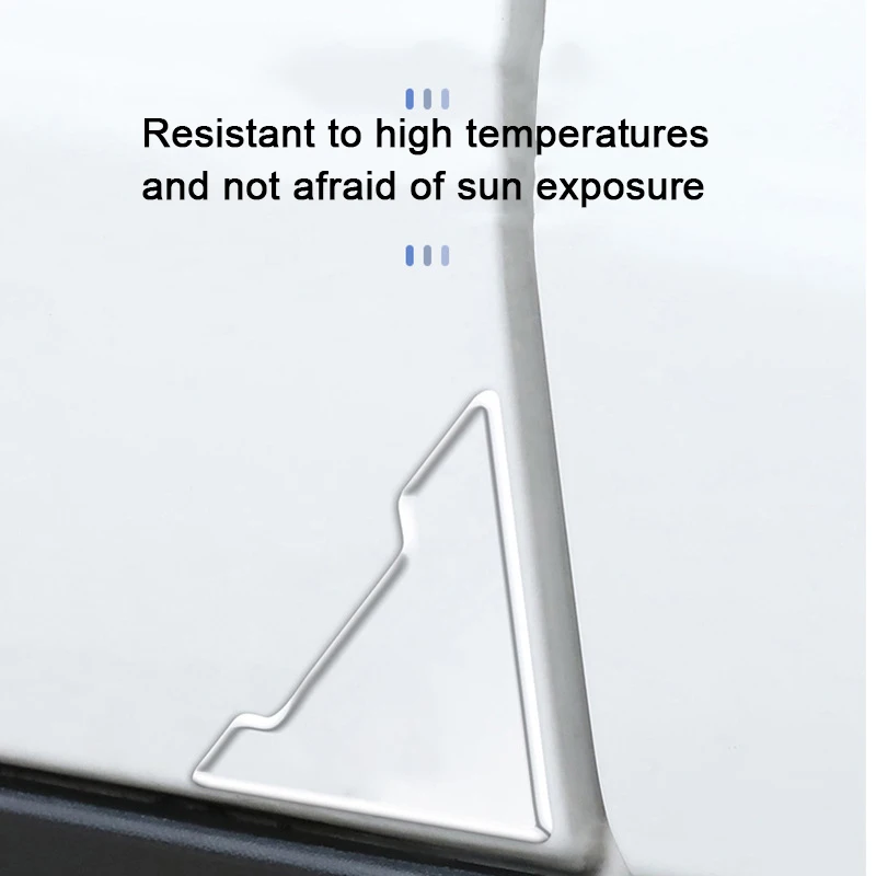 4 protectores universales de silicona transparente para esquinas de puertas de coche, anticolisión, antirrayas, cubiertas de protección para puertas.