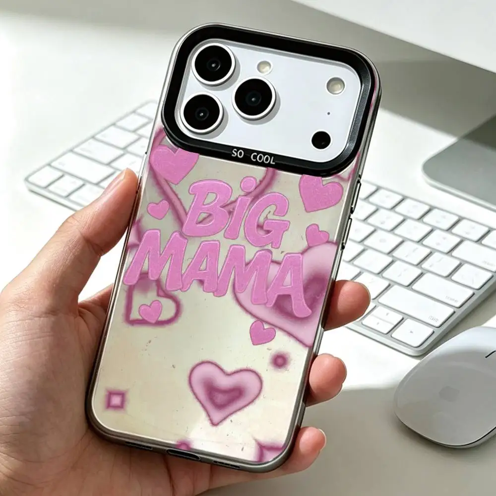 R-Rapper L-Latto Big mama Phone Case For iPhone 18,17,16,15,14,13,12,11 Plus,Pro Max,XS,Colored Silver Plated Inside Cover Gift