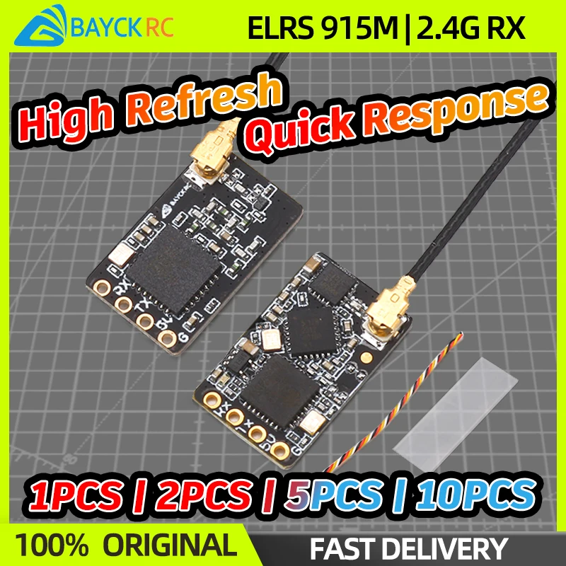 1/2/5/10PCS BAYCK ELRS Receiver 915M/2.4GHz NANO ExpressLRS RX T Type Antenna Support WiFi For RC FPV Racing Drone Quadcopter