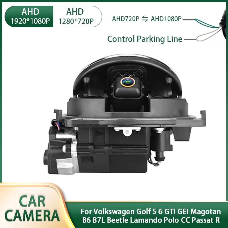 AHD 1080P Flip Emblem Rear View Reverse Camera For Volkswagen Golf 5 6 GTI GEI Magotan B6 B7L Beetle Lamando Polo CC Passat R