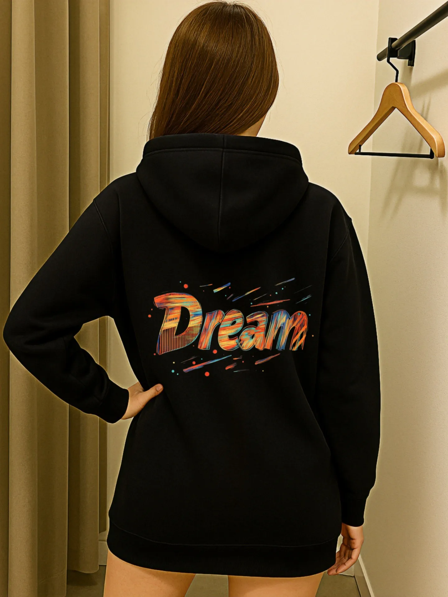 هوديي نسائي برسومات جرافيك، طباعة حروف، ملابس شارع كاجوال، مزيج قطن، ملابس يومية غير رسمية، للرجال #2