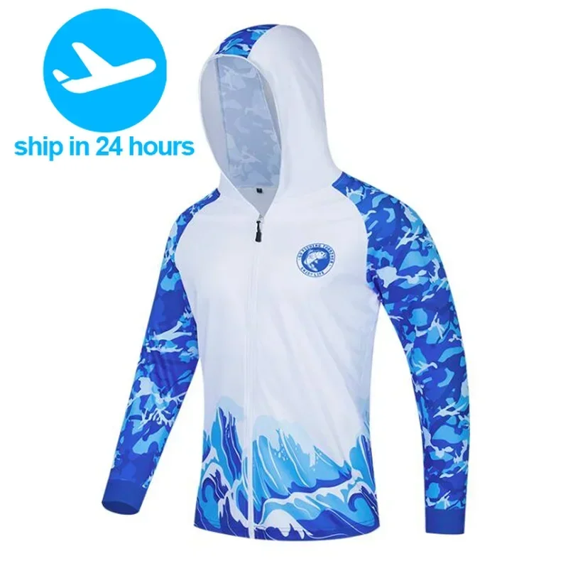 

Anti-UV Long Sleeve Fishing Jersey Professional Breathable Quick Dry Fishing Hoodie Outdoor Men Clothes Fishing Coat