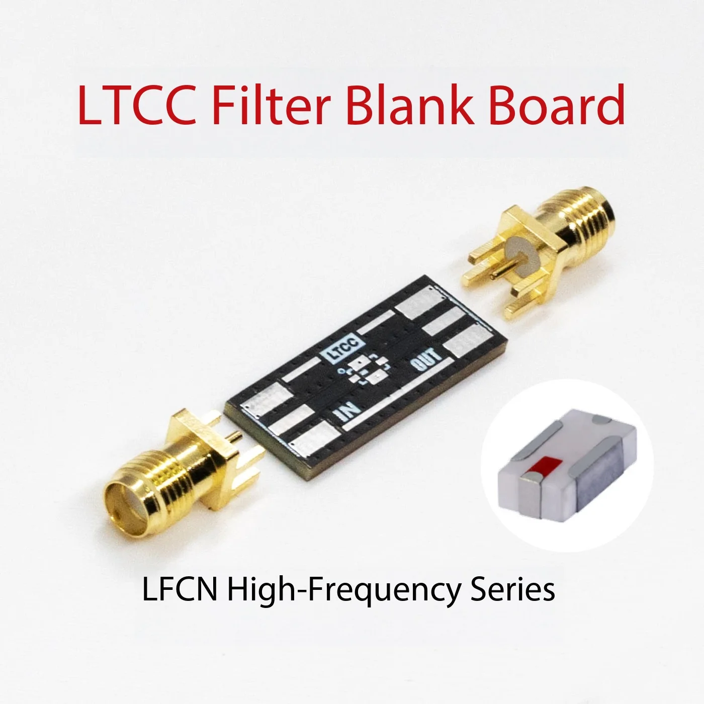 LTCC filter test board LFCN high frequency series, ceramic filter test PCB board, RF empty board
