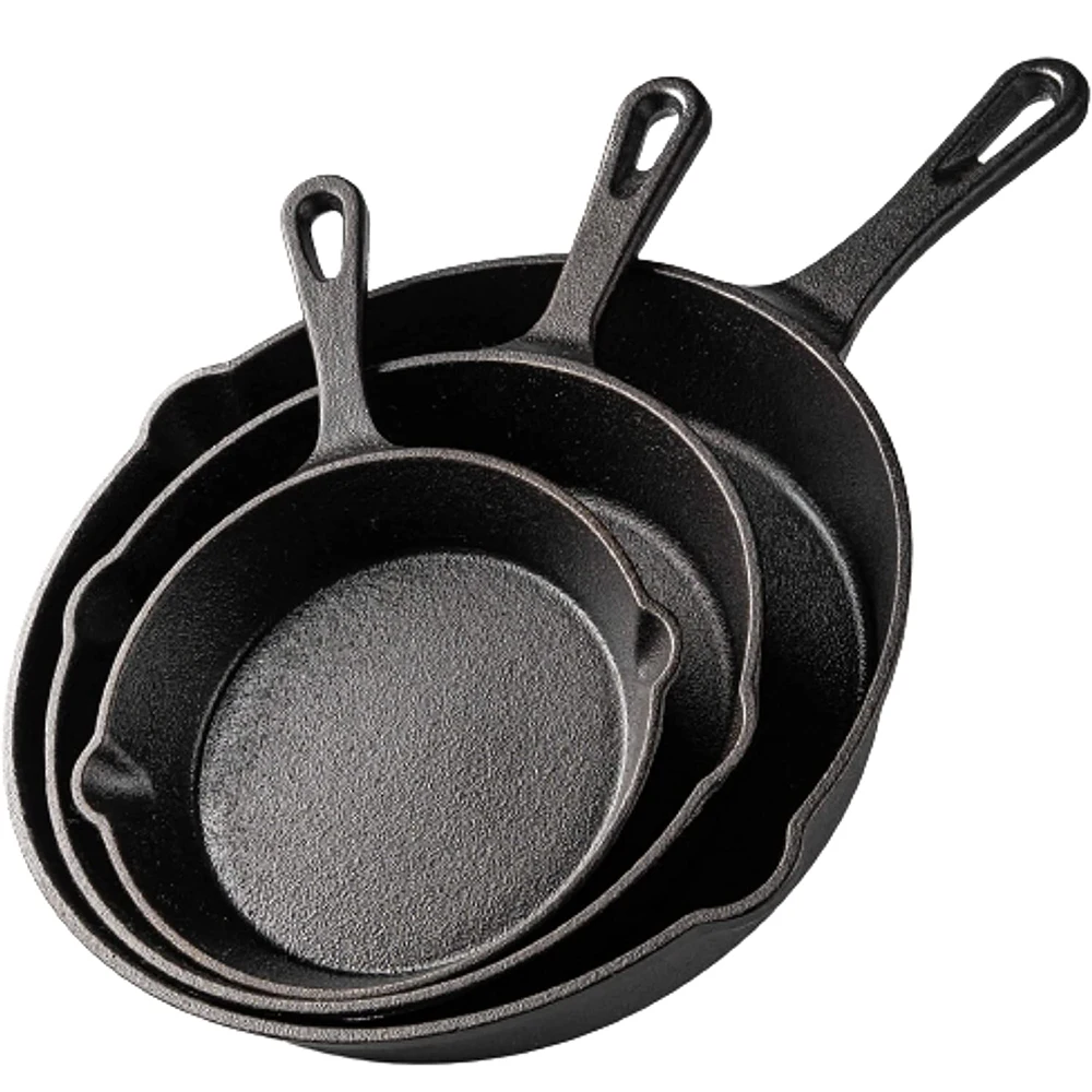 Cast Iron Frying Pan,14/16/20cm Non-stick Skillet Kitchen Fry Pot Breakfast Pan Omelette Pancake Pot Induction Cooking Cookware