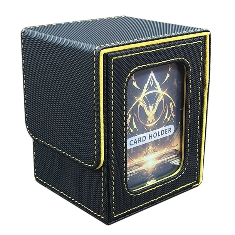 

Коробка для карт с горячим дисплеем, коробка для карт, подходит для 100 карт с двойным рукавом, портативная коробка для хранения карт большой емкости