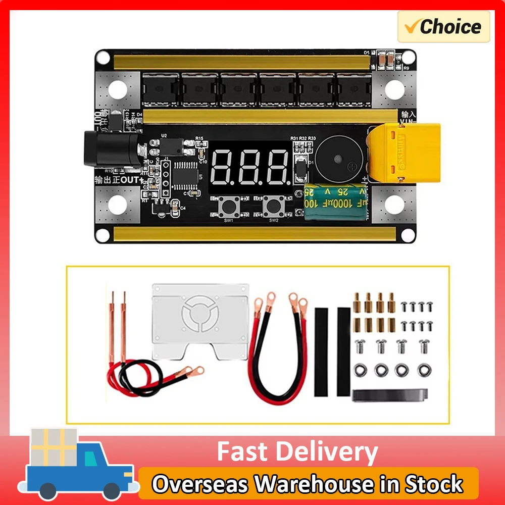 Punktschweißgerät-Set, 99 Stufen, 12 V, 2400 A, tragbare tragbare DIY-Punktschweißmaschine für