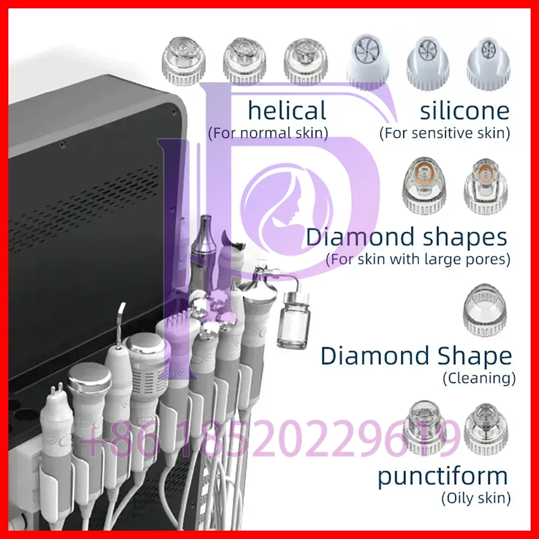 

SpaLike 17 in 1 HydraFusion System Diamond Polish & Oxygen Infusion for Luminous Renewal, Pro Beauty Salon Experience