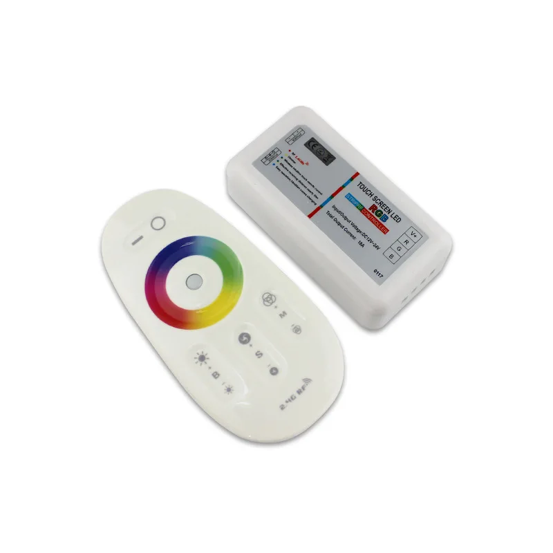 2.4G RGB RGBW LED strip controller touch remote control RF wireless DC 12V 24V LED driver touch screen led controller