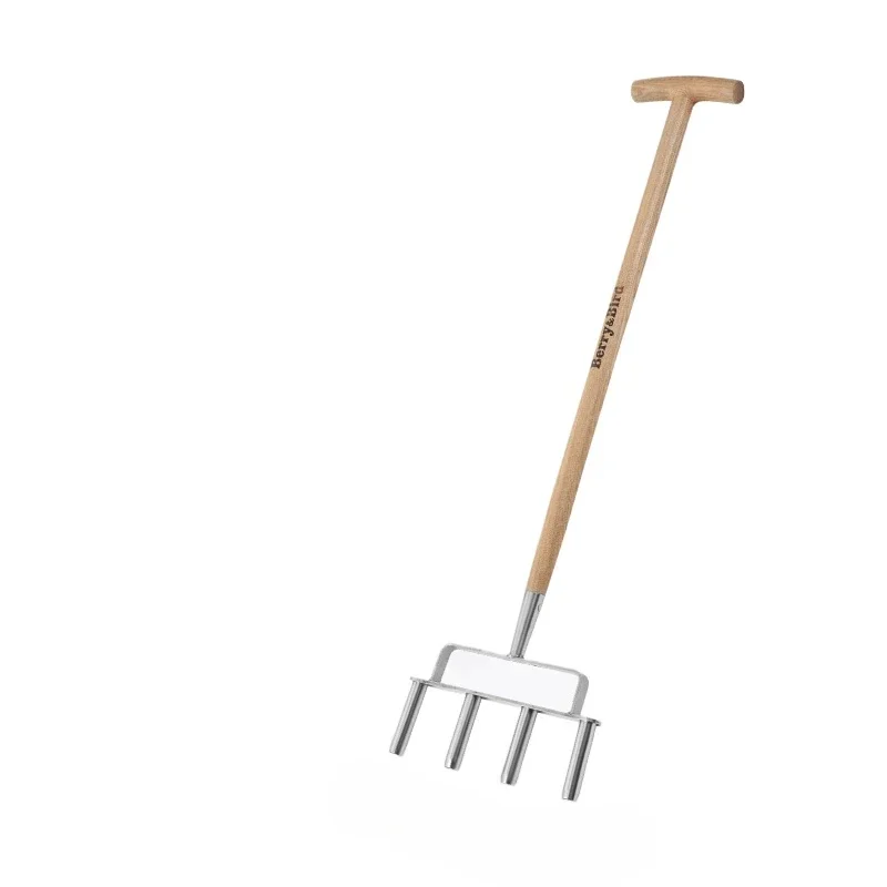 

~Lawn ventilation fork Garden grass punch Ventilation oxygenation soil loosening tool