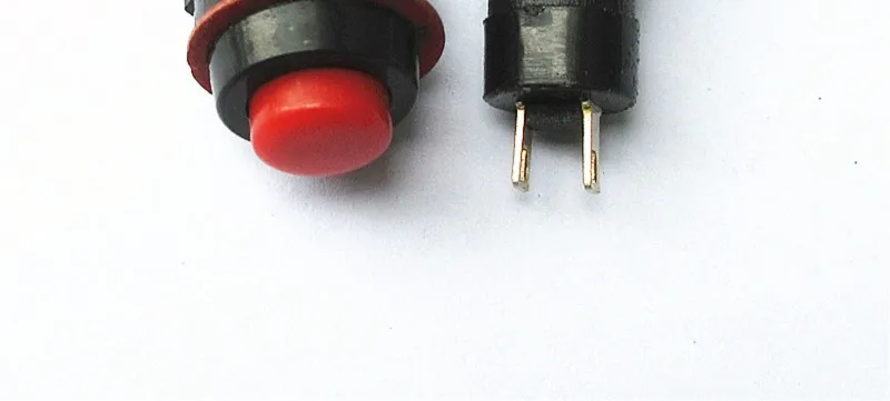 10 Stück DS-211/213 runde Drucktaster, mit Verriegelungs- und Selbstverriegelungsfunktion, ohne Verriegelung, selbst zurückstellender kleiner Drucktaster, Lochdurchmesser 10 mm. – Detail 6