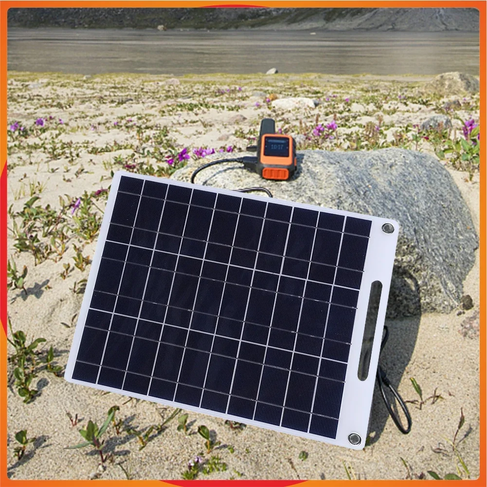 200W Flexibility Solar Plate 5V Waterproof Solar Panel Portable Dual USB Solar Battery Charger Outdoor Camping Solar Cells