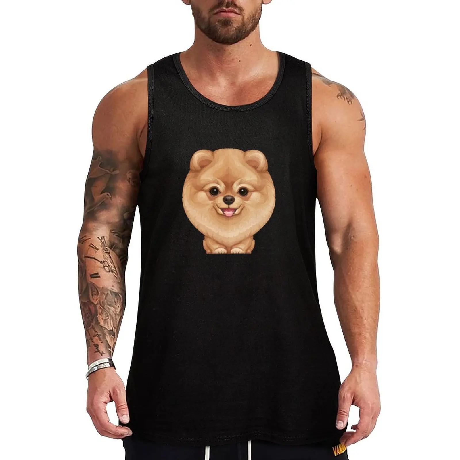 Pomeranian Pup Tank Top Light Airy Tank Top Summer Breathable Sleeveless
