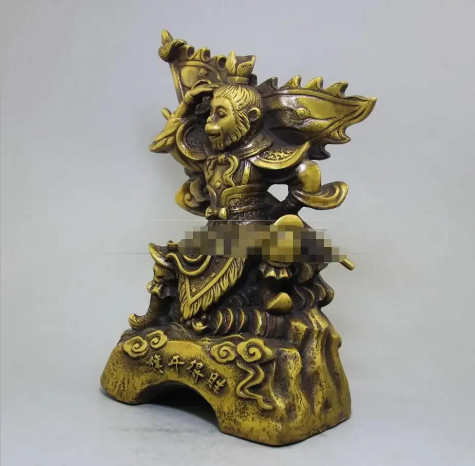 

Copper Statue Factory direct sales retro antique antique crafts wholesale collection of brass Qitian Dasheng qikaidesheng orname