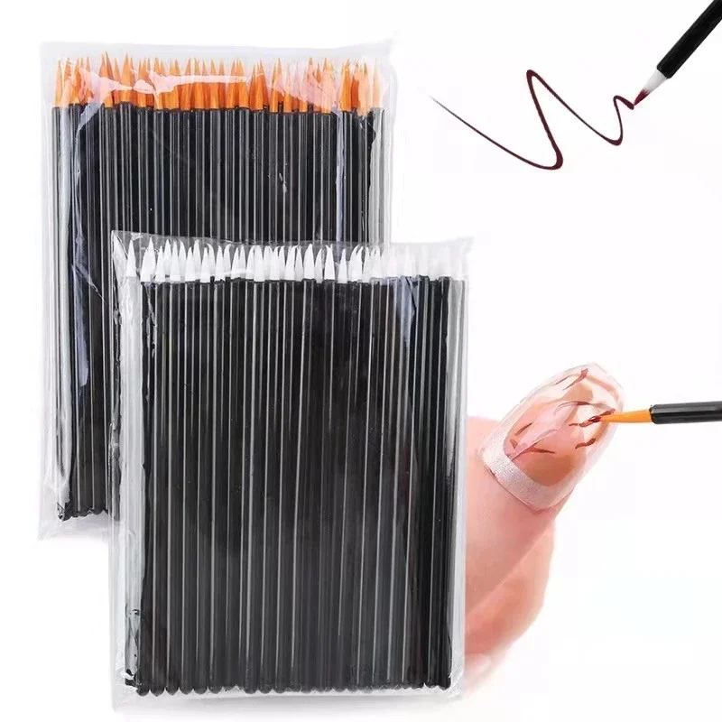 500 pezzi all'ingrosso monouso per eyeliner bacchetta applicatore cosmetici pennello per trucco linea per occhi linea labbra disegno strumenti per il trucco