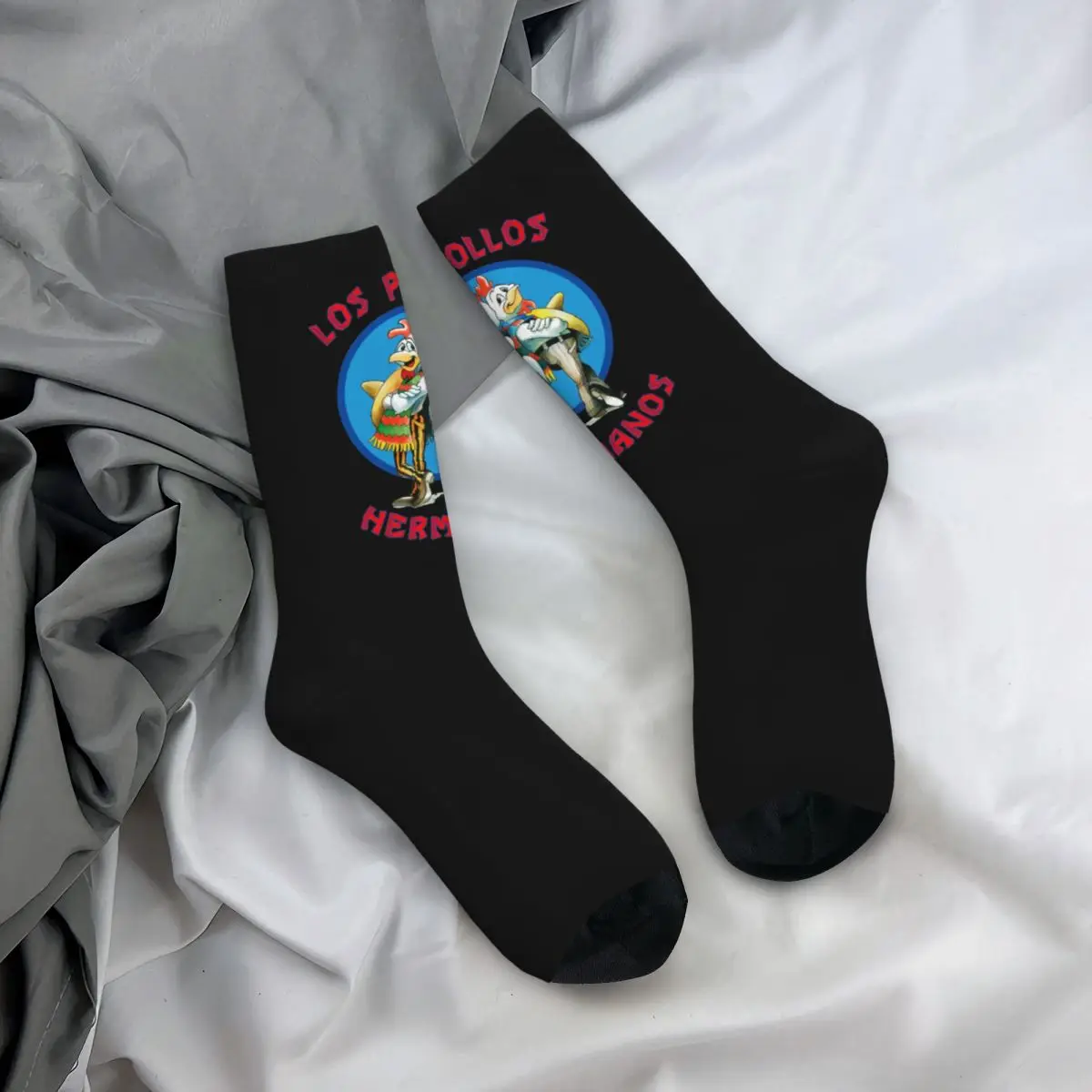 Winter Warm Colorful Unisex Los Pollos Hermanos Breaking Bad Socks Non-slip Middle Tube Socks