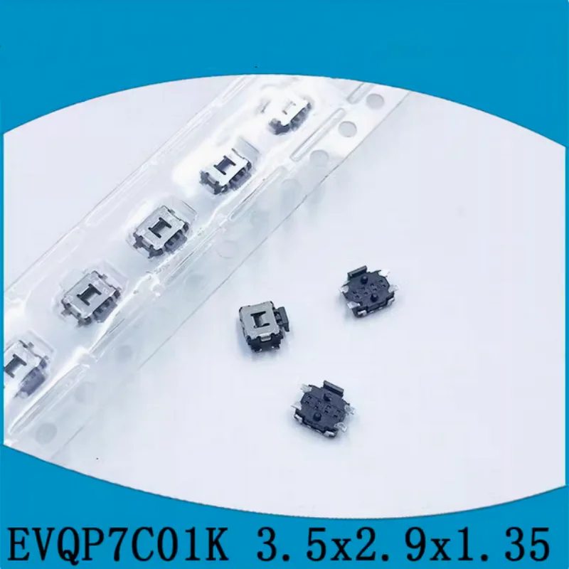 10PCS EVQP7C01K 3.5x2.9mm Little Turtle Four Foot Touch Smartphone Button Side Press Switch