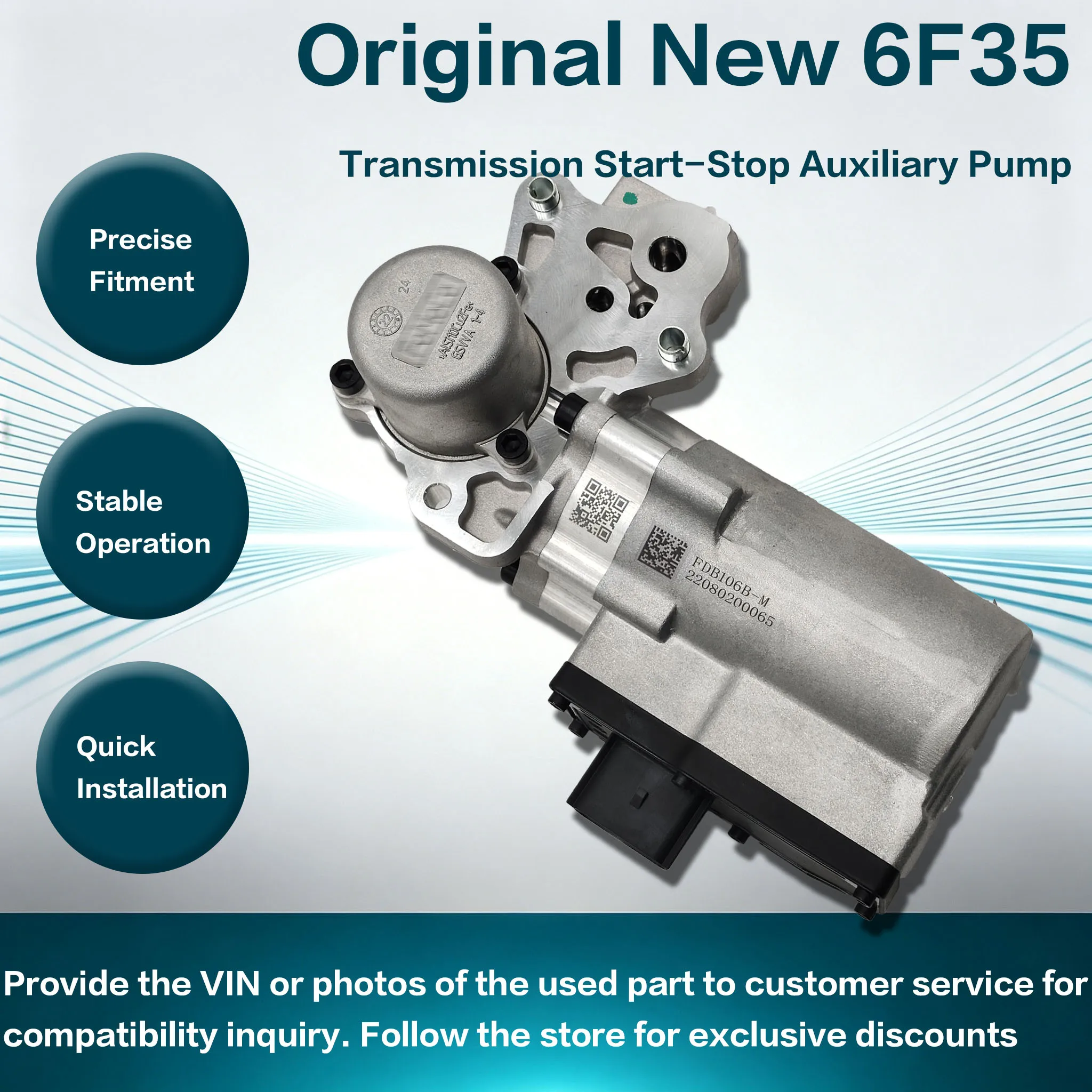 Genuine New 6F15 6F35 6F15 Automatic Transmission Start Stop Pump Fits For Ford
