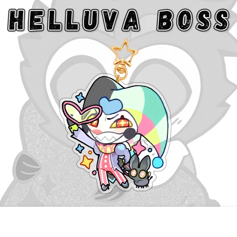 Figura Mini Acrílica de Animação Adulta Helluva Boss Blitzo Moxxie Millie Loona Stella Stolas, Ornamento de Mesa para Fãs