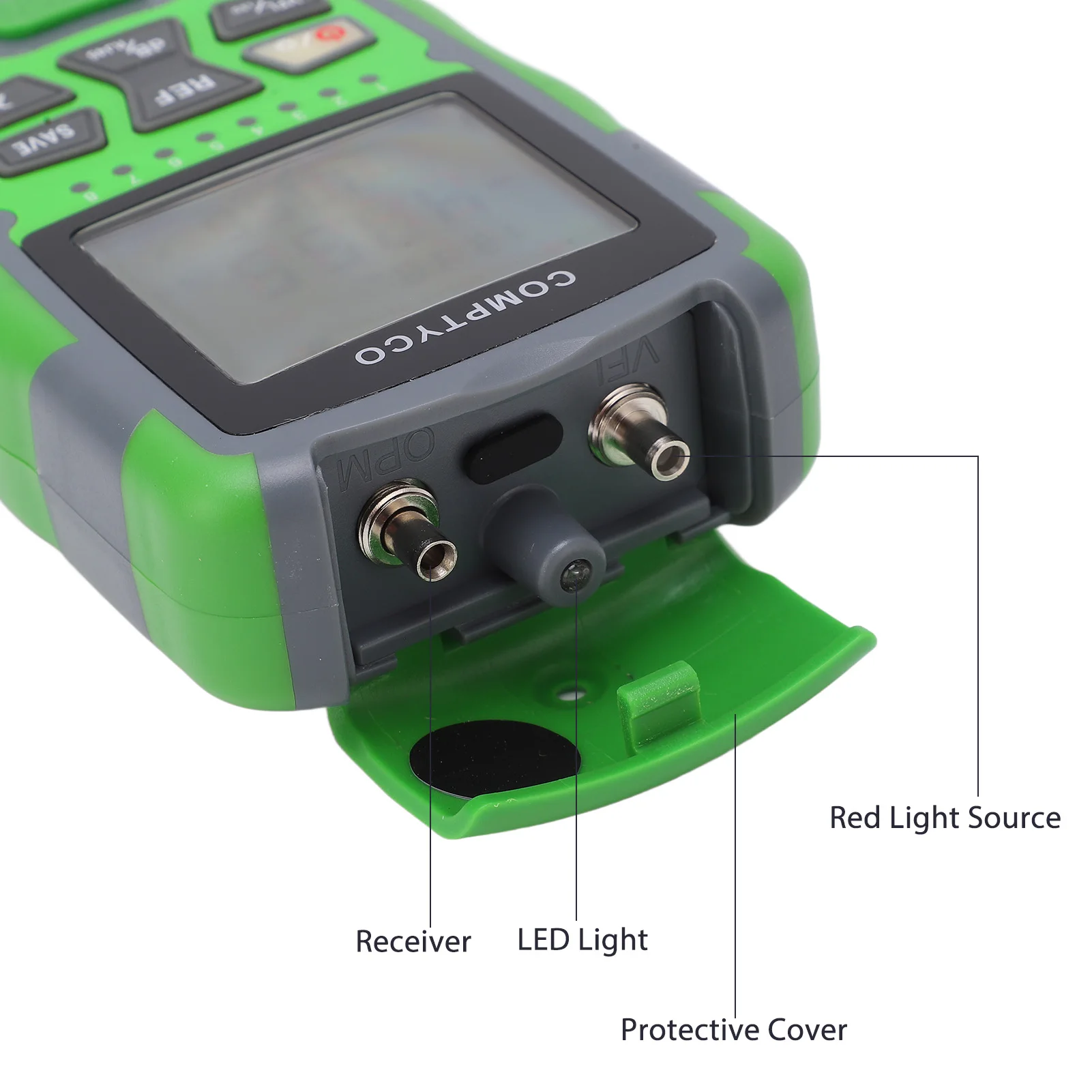جهاز قياس الطاقة الضوئية الصغير، جهاز اختبار الطاقة لكابل الضوء الأحمر مع كابل شحن USB، مقياس الطاقة الضوئية