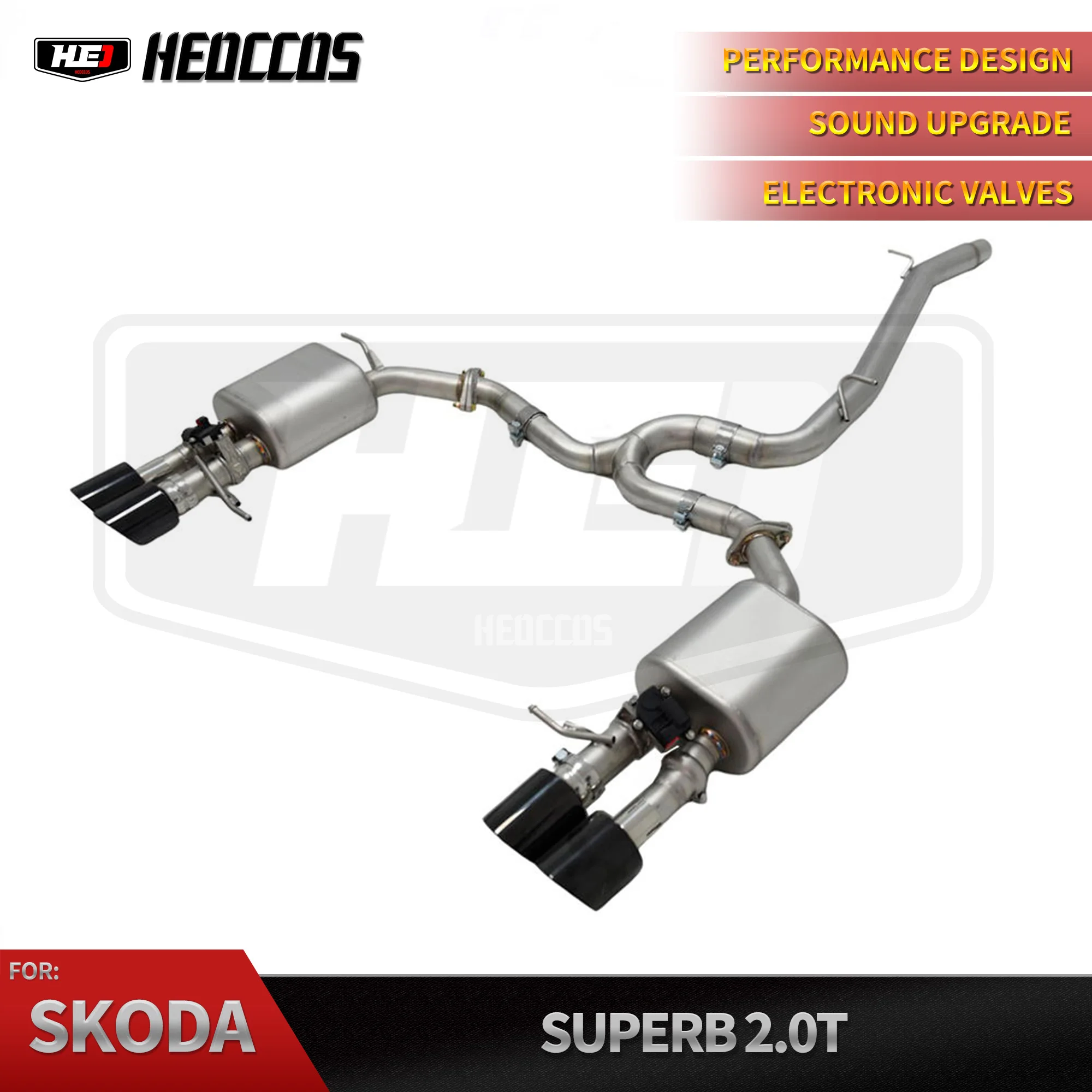 

HEO Stainless Steel Exhaust Catback for Skoda Superb 2.0T With Muffler Valves Tuning Performance Exhaust System
