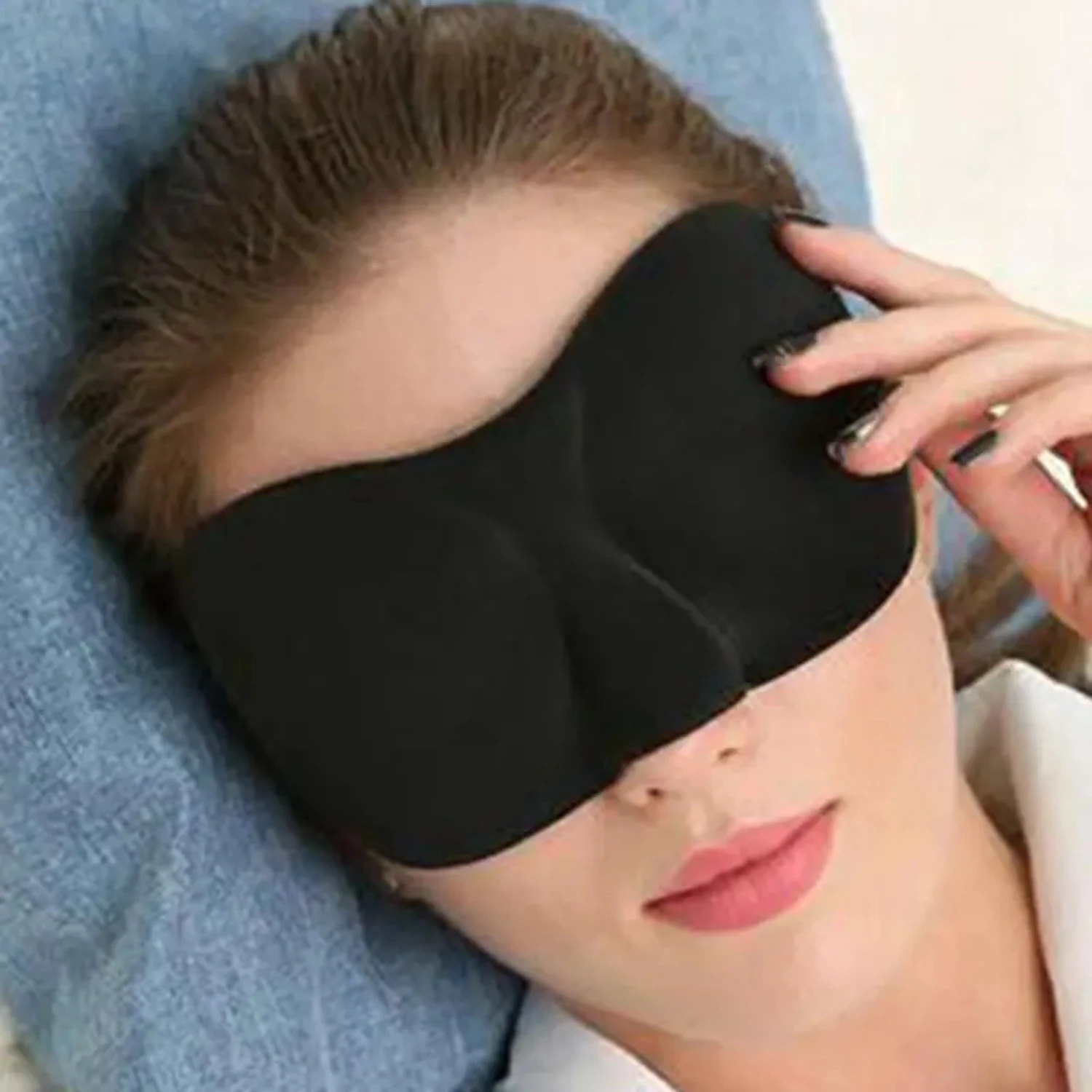 Cozy, Adjustable and Soft Blackout Travel Sleep Mask for an Ultimate Relaxation Journey | Comfortable Sleep Eye Mask to Ensure a