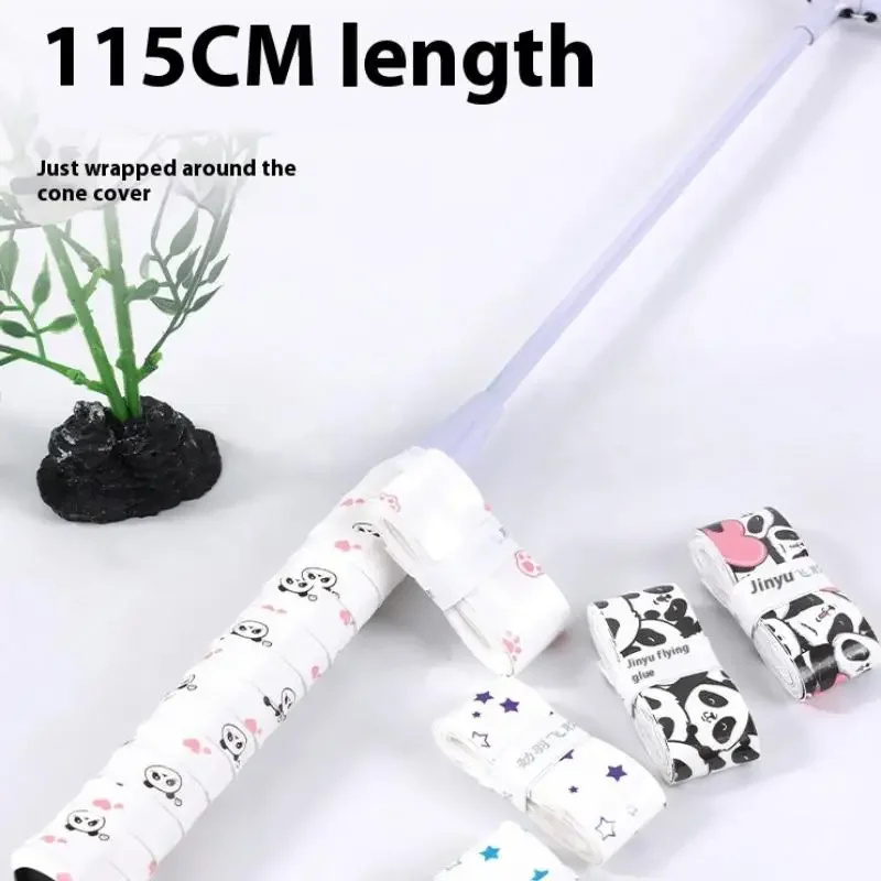 1 قطعة تصميم الكرتون تنس Overgrip للصدمات العرق ماصة عدم الانزلاق بولي مقبض مقبض شريط لحام للتنس/كرة الريشة/مضارب الاسكواش