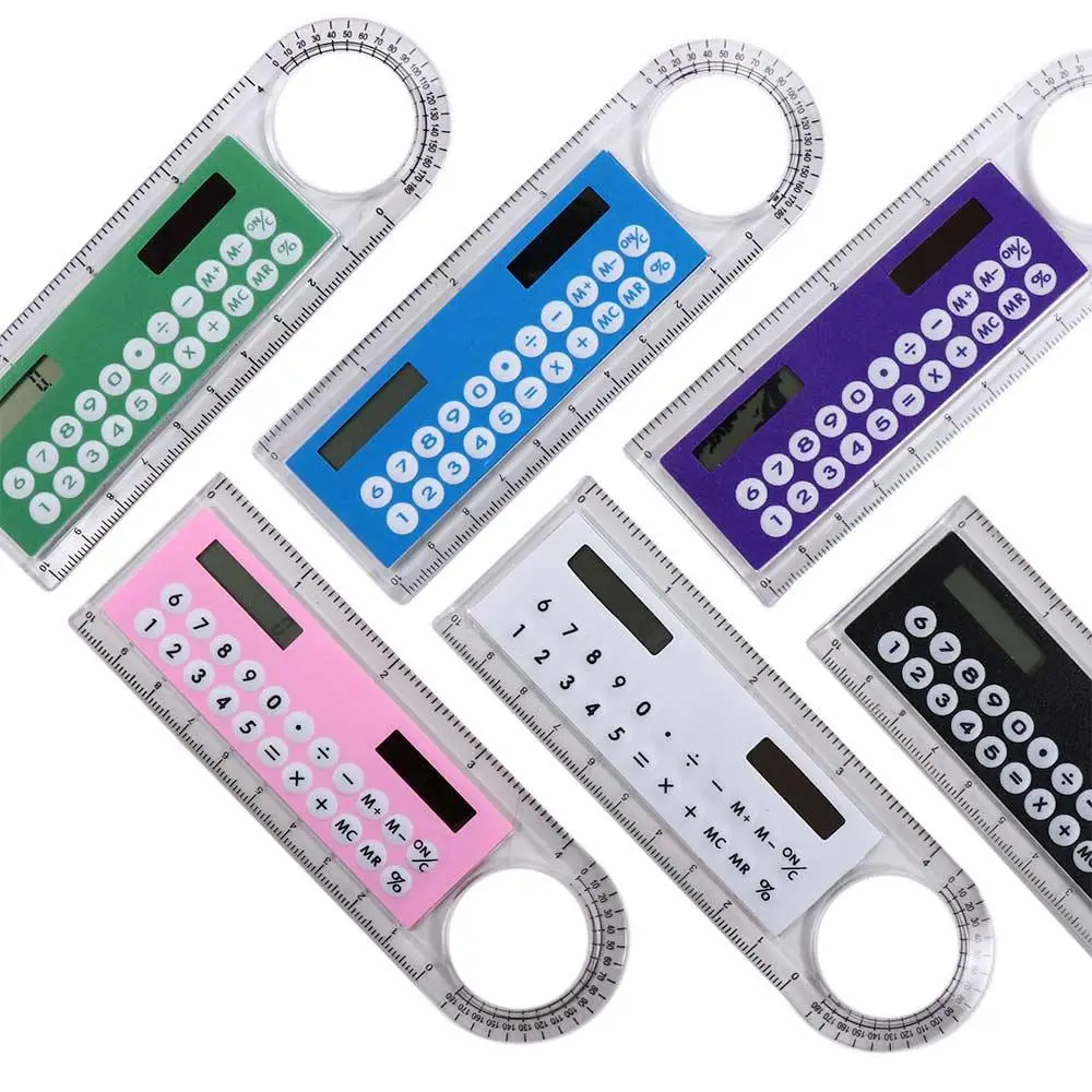 Ruler Stationery Learning Drawing Ruler Crafts With Magnifier Transparent Ruler Solar Energy Ruler Calculator Ruler Calculator