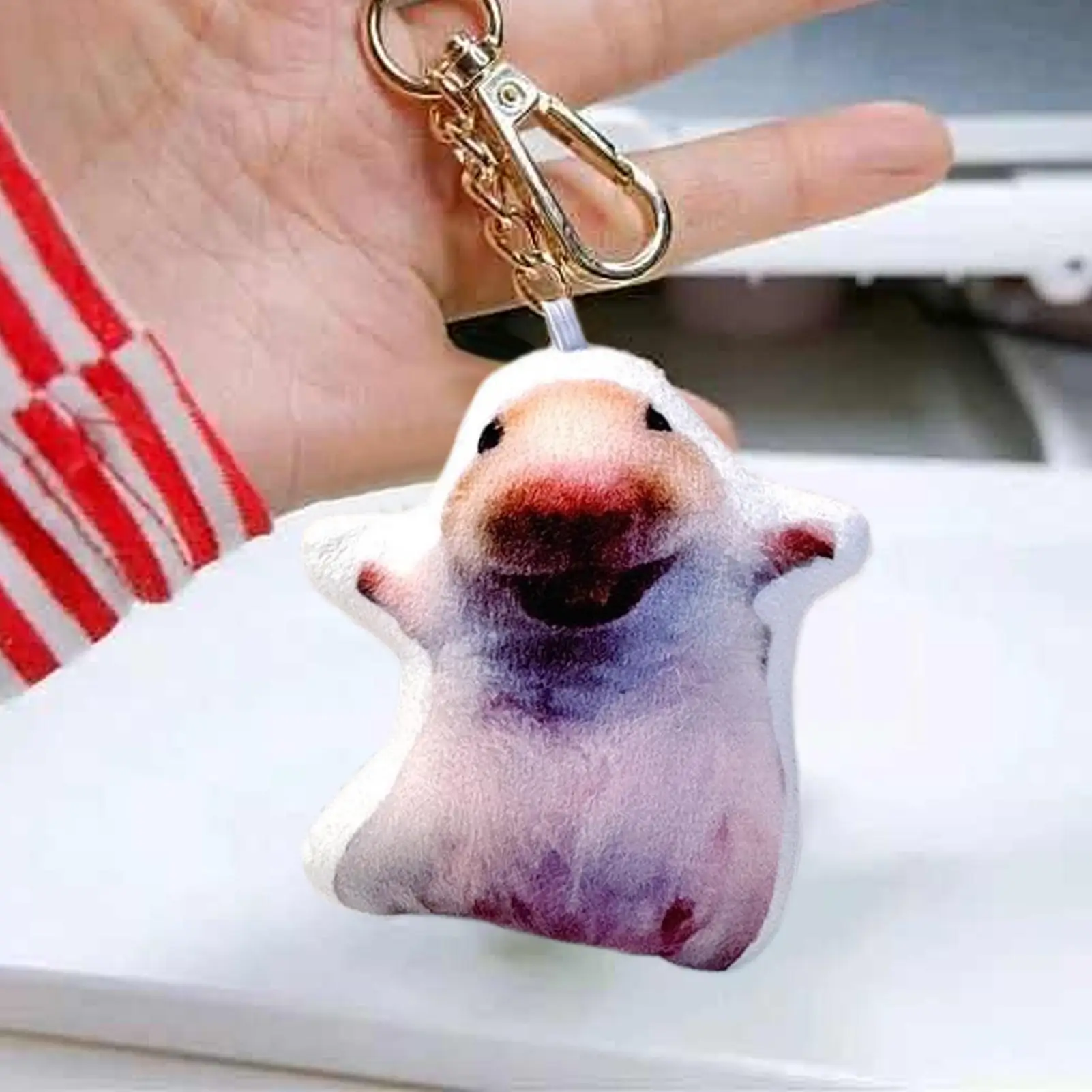 

Bag Pendant Sounder Hamster Pendant For Keychain Trendy Doll Charm For Kids Adults Birthday Christmas Backpack Bag Purse
