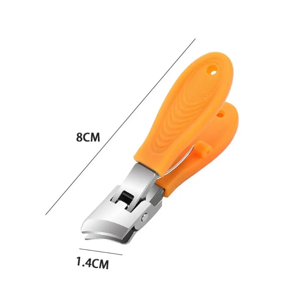 Brede kaakopening Anti-spat schuine nagelknipper Diagonale mond Schuin mes Gebogen nagelknipper Roestvrij staal Duurzaam