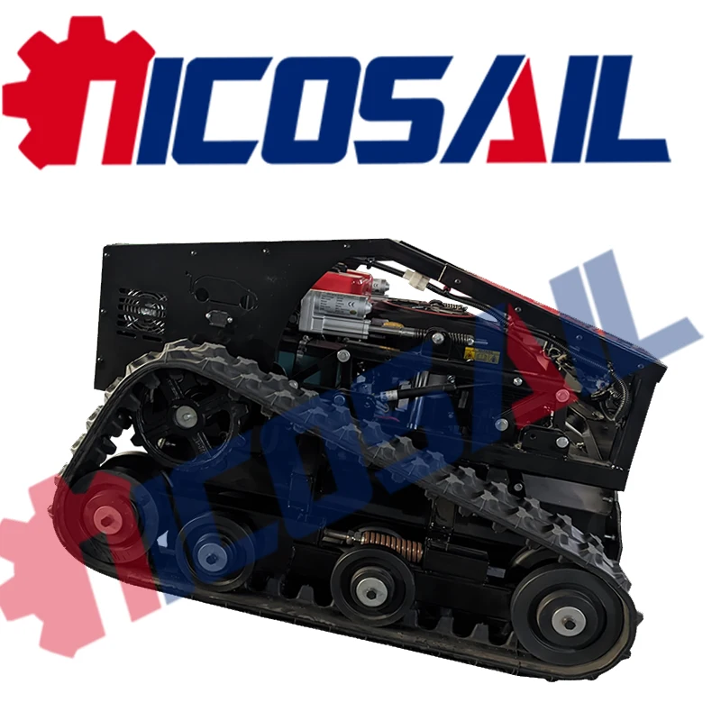 

High quality CE certified lawn mower tracked agricultural electric remote control intelligent machine weeding machine