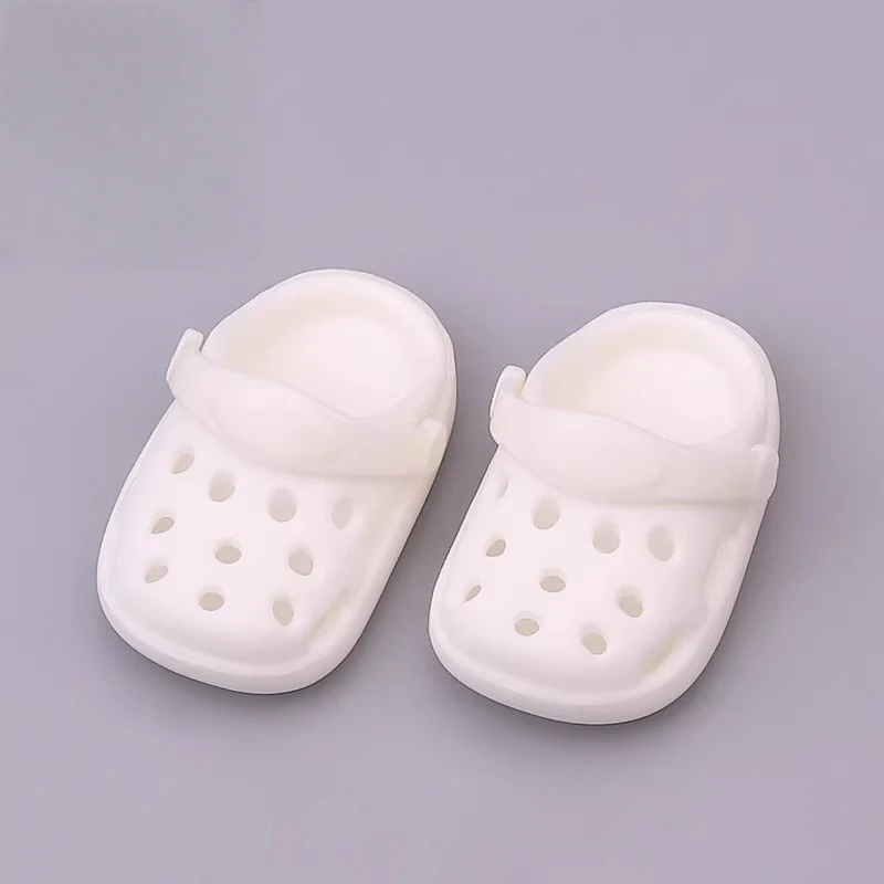 Labubu – sandales de plage d'été pour poupée Labubu de 17cm, chaussures à Mini trous V1 V2 V3, accessoires pour vêtements, jouets pour enfants, cadeau d'anniversaire