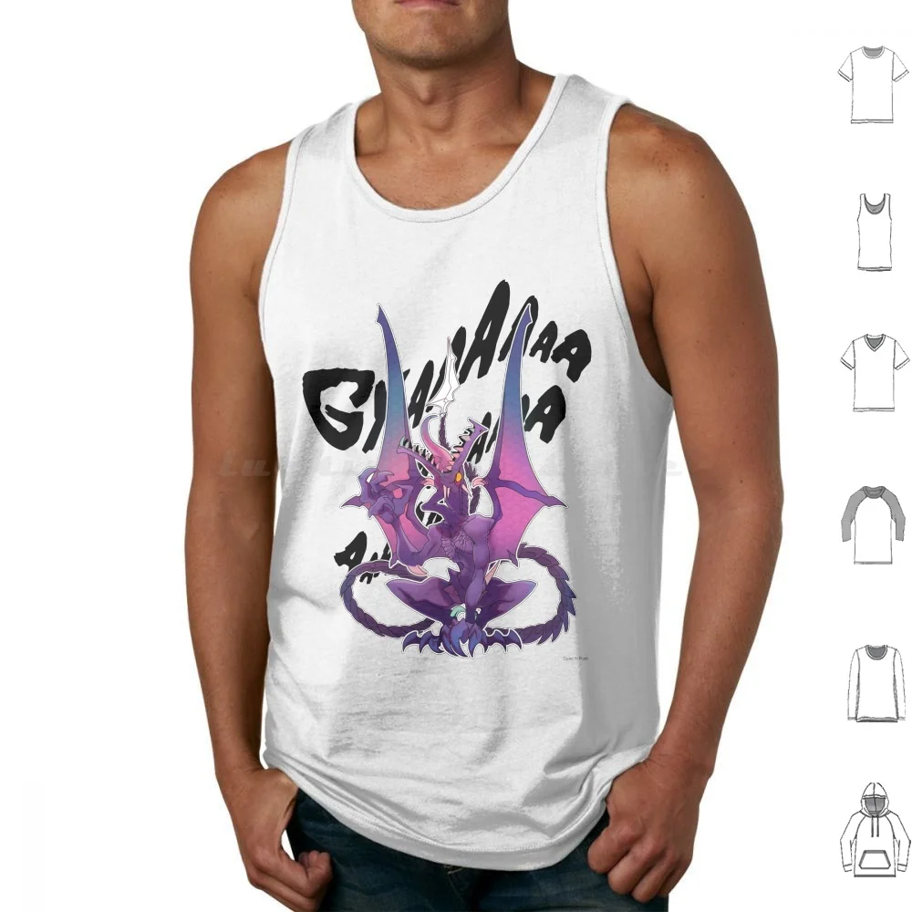 Ridleeey!!! Tank Tops Print Cotton Ridley Smash Smash Bros Smash Brothers Ssbu Metroid Gaming