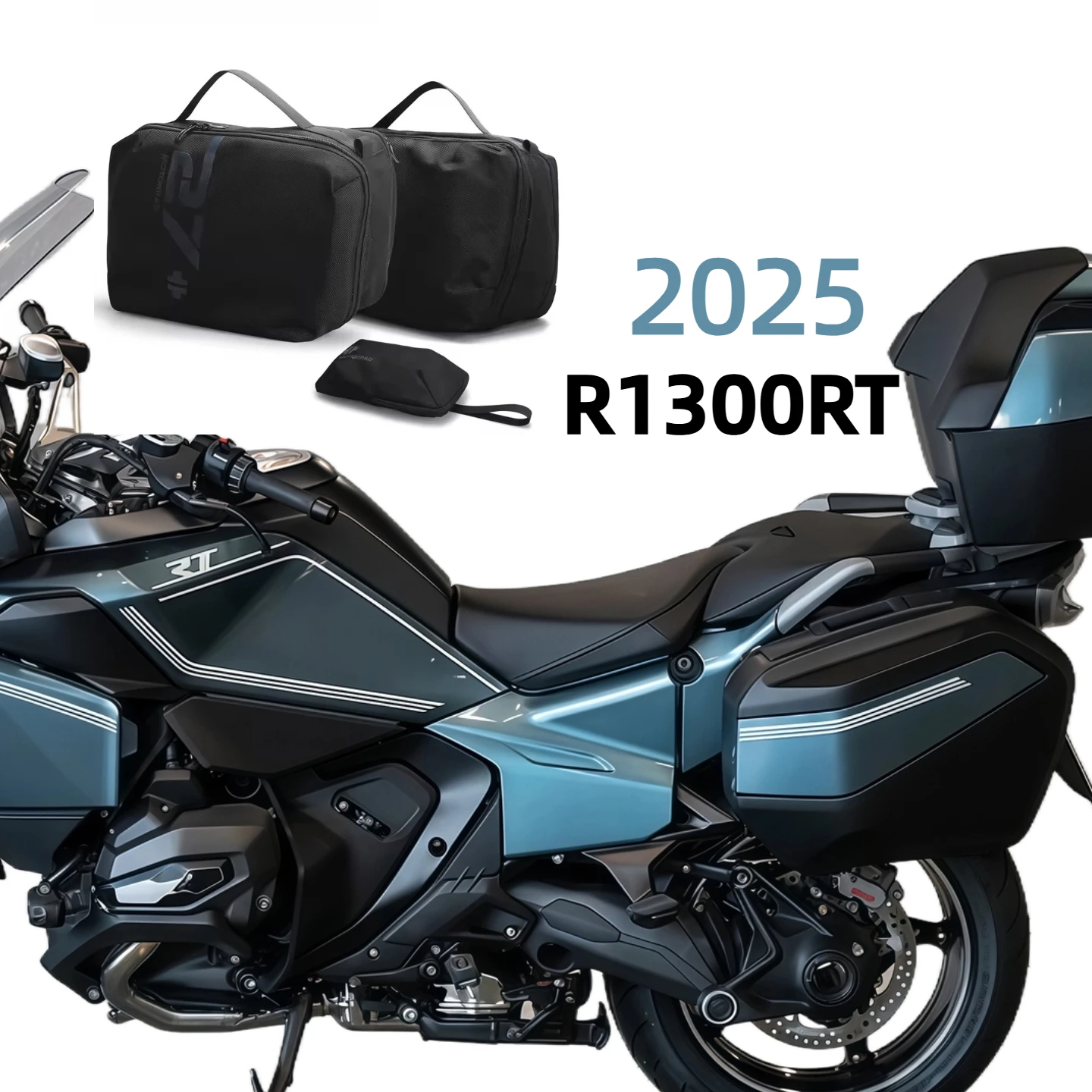 

Complete Motorcycle Luggage Kit R1300RT 2025, Includes Top, Side Panniers, Inner Bag & Toolkit,Touring Suitcase Se