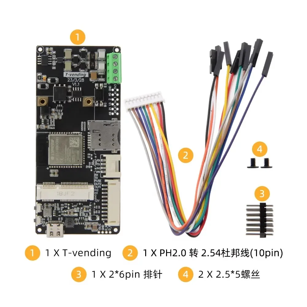 VoltST-Vending On-board ESP32-S3-WROOM-1 Module With RS485 Serial Port Supports T-PCIE Expansion Adapter Board